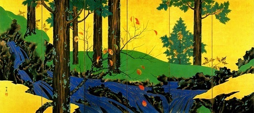 夏秋渓流図屏風・左隻.jpg