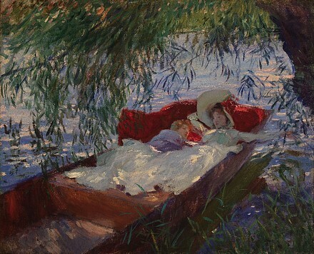 Lady and Child Asleep in a Punt under the Willows.jpg