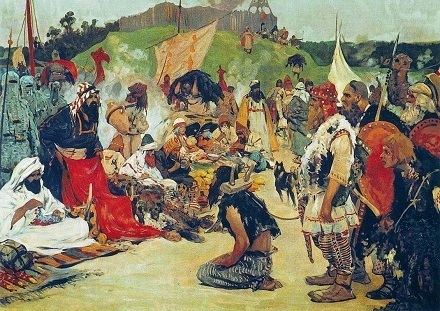 S_V_Ivanov Trade_negotiations_in_the_country_of_Eastern_Slavs.jpg